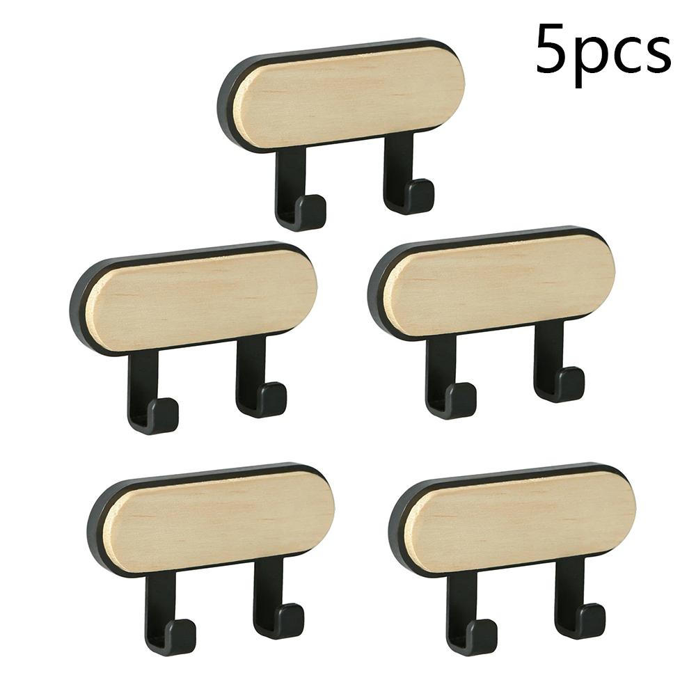 Organizator Depozitare Pălării Eșarfe Cârlige de Perete din Lemn Autoadezive Suport pentru Breloc Agățătoare de Perete pentru Ușă Agățătoare de Perete Menajer Cârlig Agățătoare Montată pe Perete