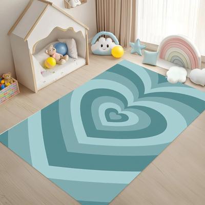 Dreamy Colored Heart-shaped Carpet Cute and Romantic Lady Room Decoration Carpet Living Room Bedroom Decoration Rug
