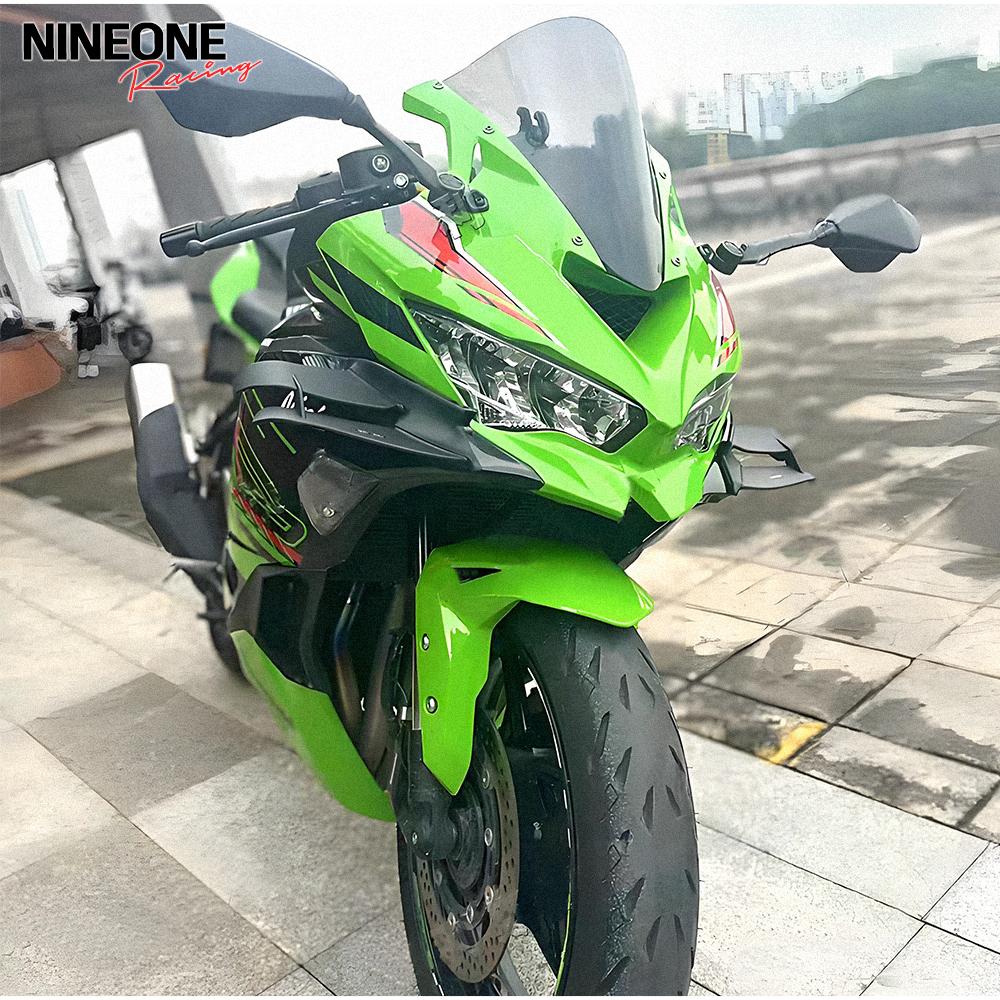 ZX4R Side Winglet Motorbike Side Spoiler Front Fairing Aerodynamic Fixed Winglets Air Deflector Wing For KAWASAKI ZX-4R 4RR ZX25
