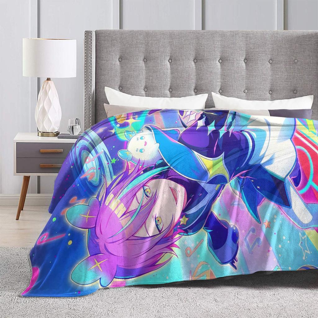 Rui Kamishiro Warm Soft Blankets Girls Boys Plush Bedding Throws Print Bedroom Flannel Bedspread Sofa Bed Cover