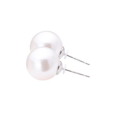 LOKUMI Made In Platinum Pt900 8 Sizes To Choose Shell Pearl Platinum Metal 1 Nickel Ceremonial Earrings, Japan, Post, From, Pt900, Pearl, Earrings,