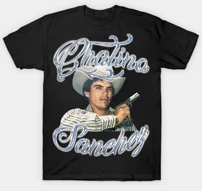 Chalino Sanchez Short Sleeve Mens Unisex S-3XL Black Fan Art Unisex T-Shirt