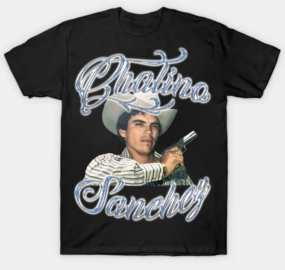 Chalino Sanchez Short Sleeve  Mens Unisex S-3XL Black Fan Art Unisex T-Shirt XXXXL