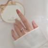 Sweet Diamond Bow Ring Trendy Daily Versatile Fashion Personalized Index Finger Open Ring