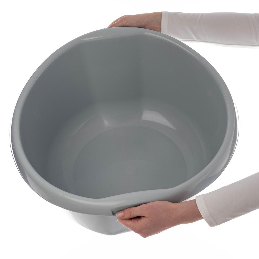 KADAX Miska Plastikowa Na Pranie Bieliznę 30L miednica Pojemnik Z Uchwytami 50 cm
