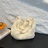 Yogodlns Casual Knitted Tote Bag Women's Summer Fashion Basket Weave Hollow Out Large Capacity Shoulder Bag for Daily Use