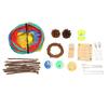 Hamster Tunnel Toys Grinding Teeth 3 Way Rabbit Tunnels and Tubes with Chew Toys for Rabbit Guinea