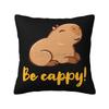 Cute Capybara Be Cappy Pillow Case Cushion Cover Pillowcase 8x18 Inch Soft Cozy Pillow Cover for Home Sofa Bed Car Decoration