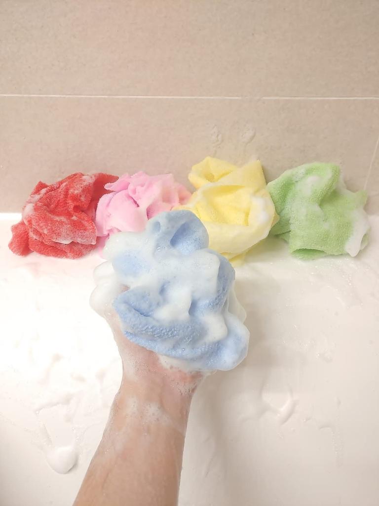 NEPURE Korean Body Towel Exfoliating Washcloth Shower Towel Large 5 Colors Dry Skin Removal Exfoliating Body Scrubber Reusable Pieces (10 Mix)