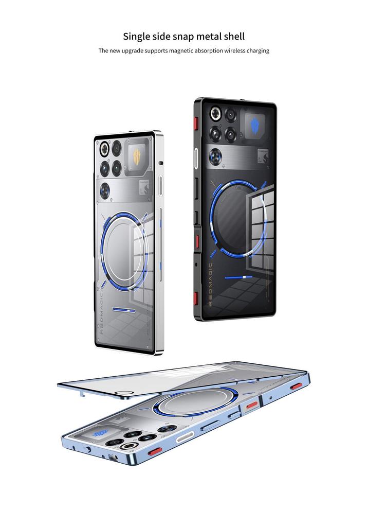 Single-Sided Snap Metal Phone Case for RedMagic 11Pro/Pro+/10 Air