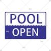 Tin Sign Pool Funny Rules Vintage Plaque Welcome Warning No Swimming Instruction Metal Sign For Home Pool Store Club Wall Decor
