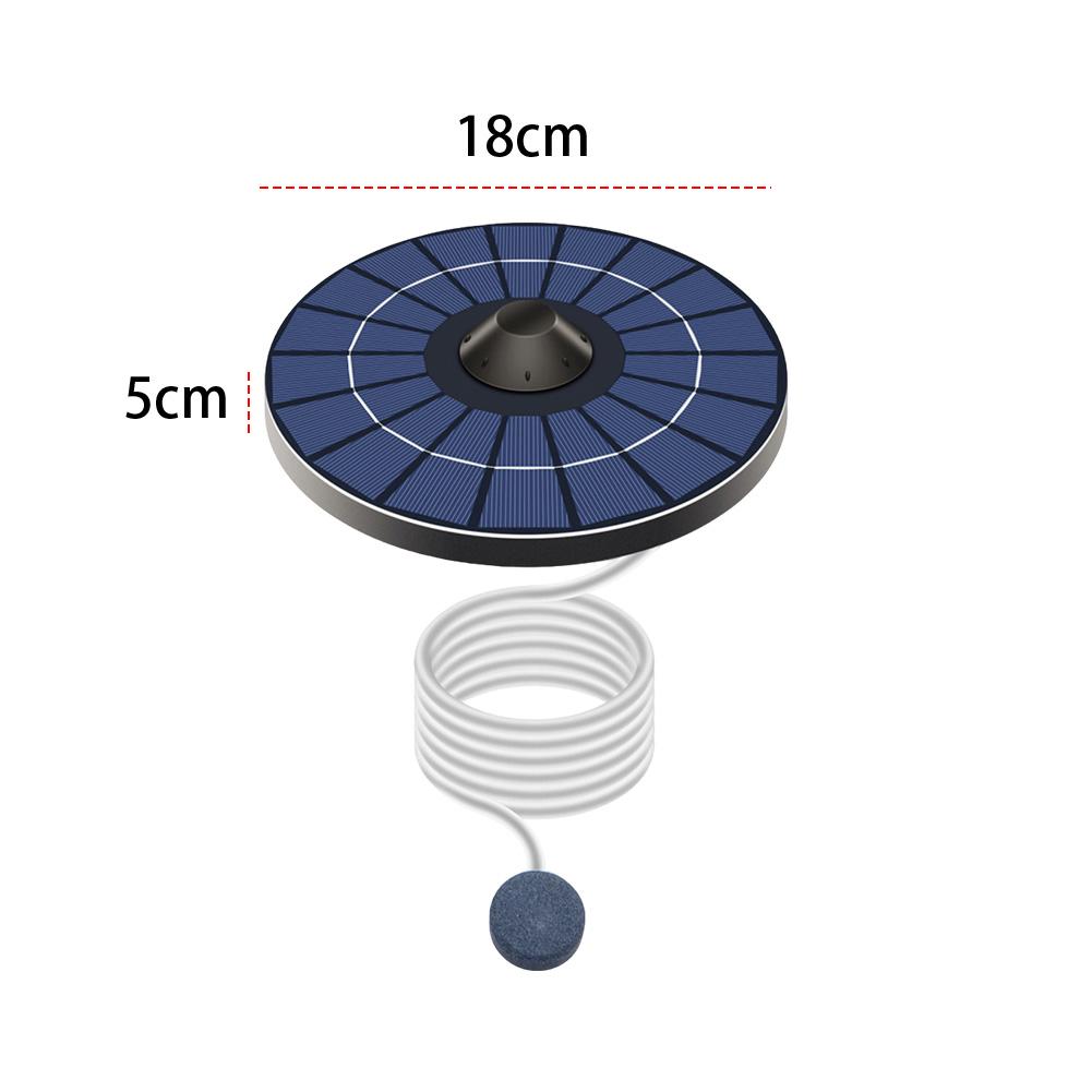 

Сонячна плавуча киснева помпа Повітряний насос на сонячній енергії Аератор для ставка 6В 2.5Вт з повітряним шлангом, бульбашковим каменем, кисненатор для саду, акваріума