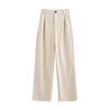 PUMI Women's Autumn/Winter Wool Blend Straight-Leg Casual Pants