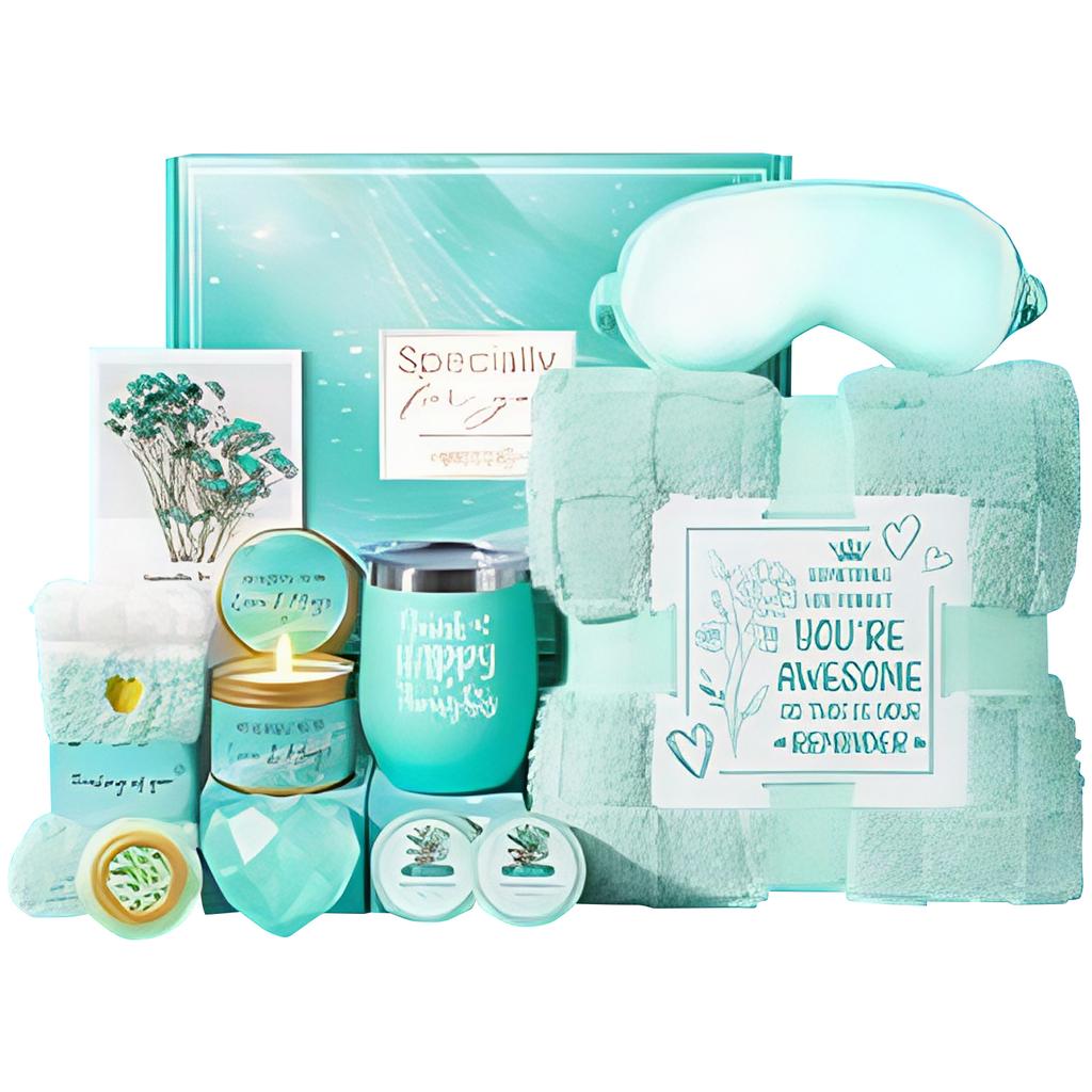 10Pcs Spa Gift Basket Self Care Gift Baskets Relaxing Spa Gift Basket Birthday Gifts for Women