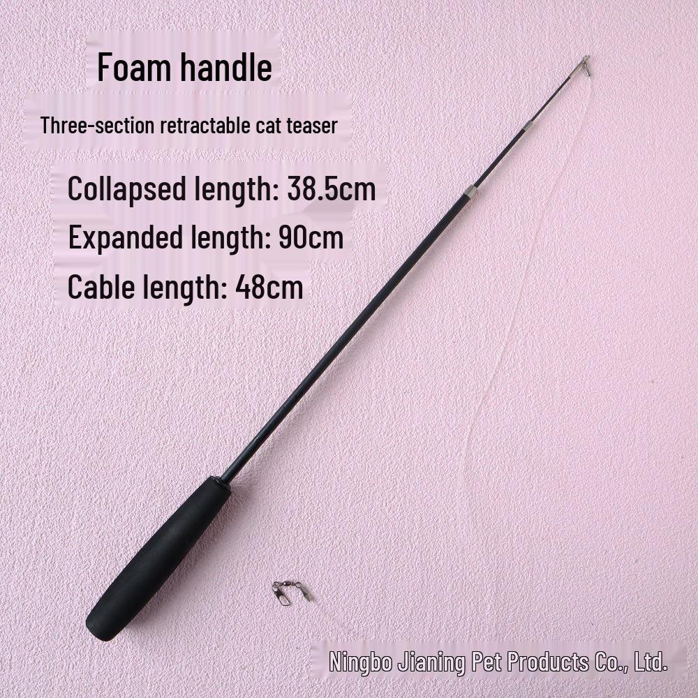 Colorful Rotating Pinwheel Feather Cat Teaser Wand Attachment - Interactive Kitten Toy for Boredom Relief