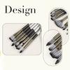 24Pcs Professional Paintbrush with Storage Case, Flat/Round/Fan/ Pointed Tip for Oil Acrylic Watercolor Rock Painting