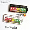 Social Energy Charm, Student Bag, Name Tag, Niche Design, Mood-changing Charm, Badge, Metal Accessory, Gift