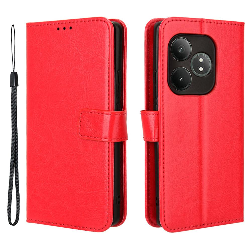 For Realme GT Neo6 SE 5G/Neo6 5G/GT 6 5G/GT 6T 5G Case Wallet Crazy Horse Texture Magnetic Phone Cover