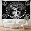 Moon Phase Life Tree Tapestry Wall Hanging Abstract Sun And Moon Art Hippie Tapiz Witchcraft Mysterious Dormitory Home Decor