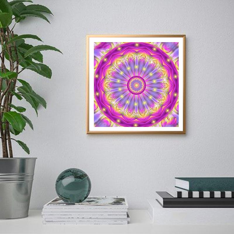 5D Diamond Painting Mandala Flower DIY Full Round Rhinestones Drill Cross-stitch Kits Diamond Embroidery New Year Gift