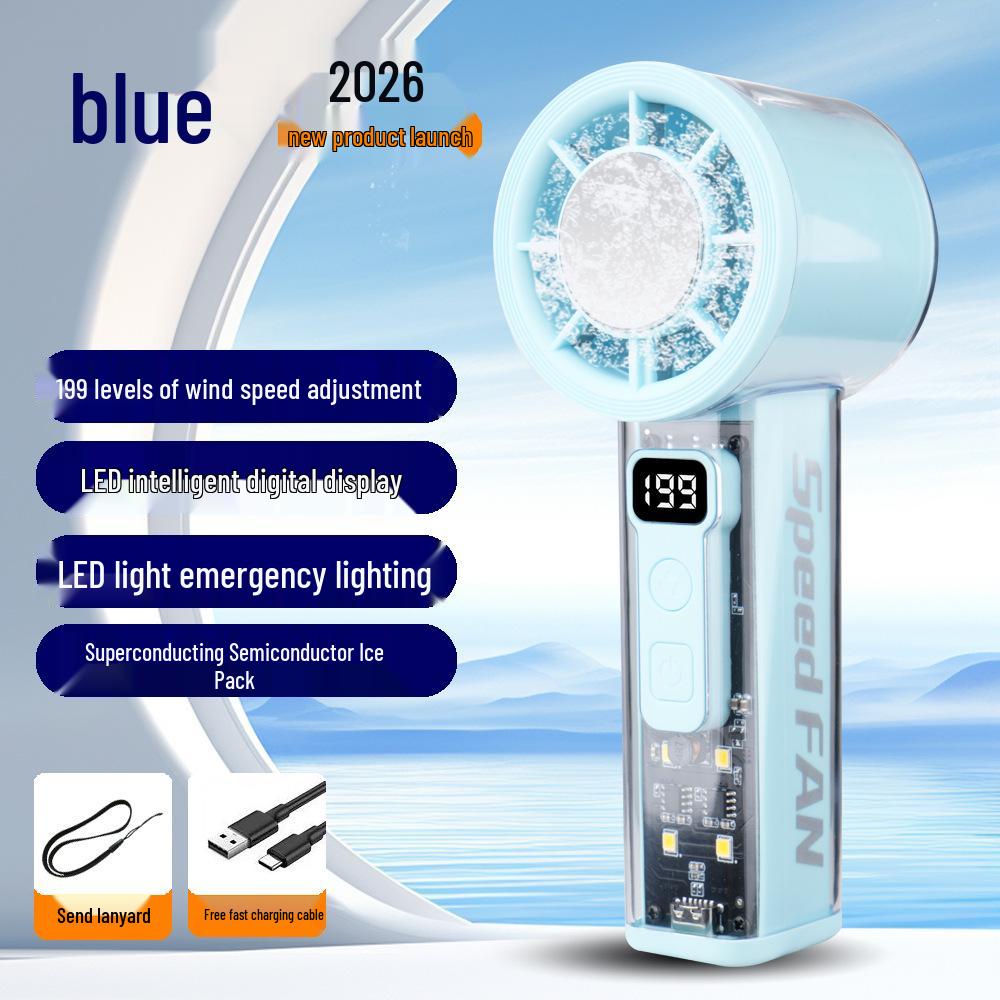 Portable Foldable Mini Fan - Strong Wind Handheld Turbine for World Cup