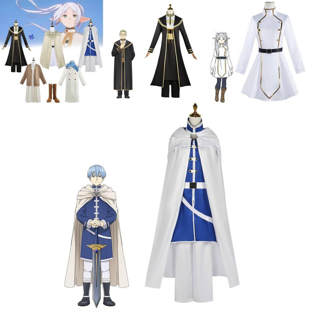 Elegant Polyester Anime Cosplay Costume For Frieren Characters All Sizes Available