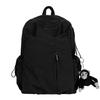Schoolbag1011 new large-capacity junior high school backpack college student computer bag solid color schoolbag unisex