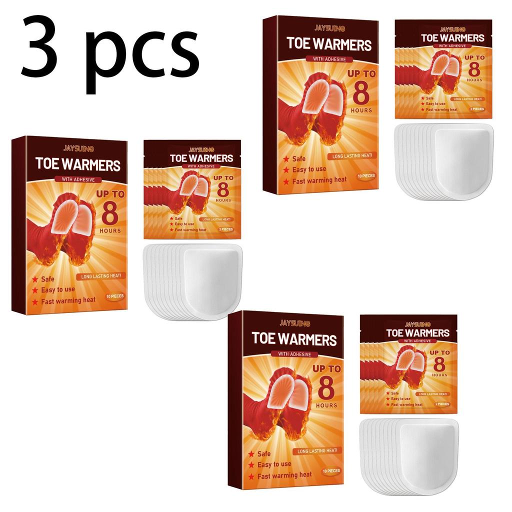 Jaysuing Foot Warmer (5 Pairs Per Box), Long-lasting Warmth for Winter, Portable Rapid Heating, Keeps Feet Warm, 10 Pieces