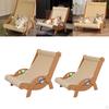 Cat Lounge Chair Portable House Sturdy Pet Cot Furniture Protector Scratching Board Rocking