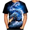 Fashion Chinese Dragon graphic t shirts For Men Summer Trend Casual Cool Totem harajuku Printed Round Neck Short Sleeve Tees