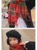 New Year Christmas Red Tassel Plaid Scarf - Women's High-End Warm Winter Korean Shawl