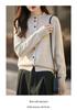 2026 Colorful Women's Slimming Knit Button Cardigan, Plus Size Autumn/Winter Sweater Coat