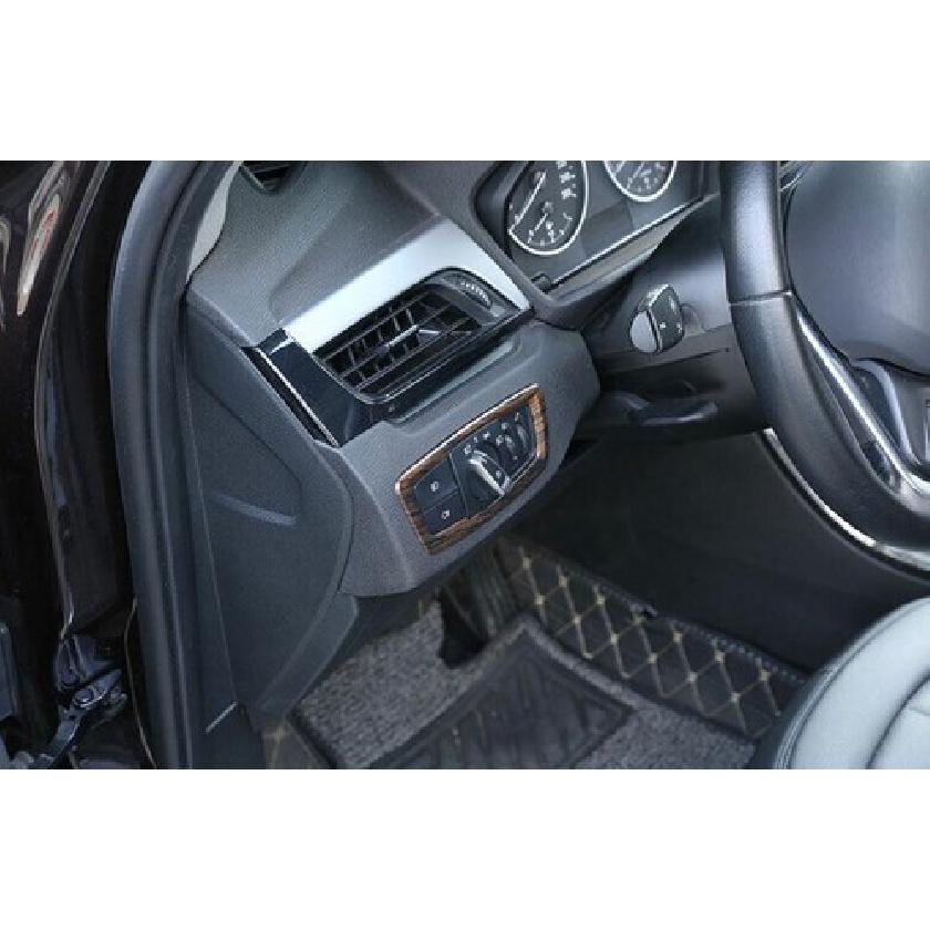 2016- Wood Grain Cover Trim For BMW X1 F48 Car Headlight Switch Control Pine