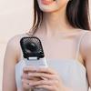 USB Rechargeable Handheld Fan Multi-purpose Hanging Neck Fan Silent 4 Modes Battery Powered Fan With Display For Travel