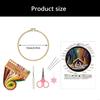 Embroidery Set Includes Vibrantly Thread Pre Printing Cloth Embroidery Hoop J0MC