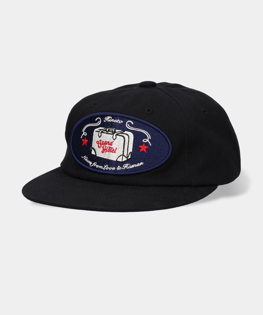KINETO Grand Hotel Embroidered Ball Cap_Black