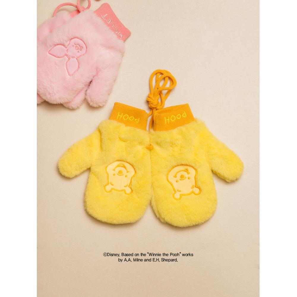 Daiso Disney Winnie The Pooh Hand Warmer Gloves Pink Winnie the Pooh (Piglet)