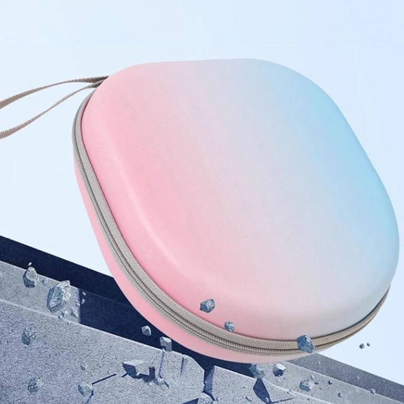 Headphone Storage Bag Gradient Color Headset Case EVA PU Shockproof Waterproof Protective Cover Carrying Box