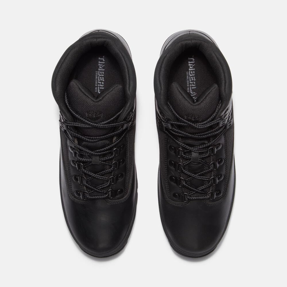 Timberland Euro Hiker Mid Blackout Full Size Men's Boots, Grain, 7.5/25.5cm (TB0A6DYHEL21)