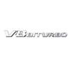 V8 BITURBO Letter 3D ABS Car Sticker for Mercedes Benz Twin Turbo Logo Fender Modification Label Decorative Decal AccessoriesRR1