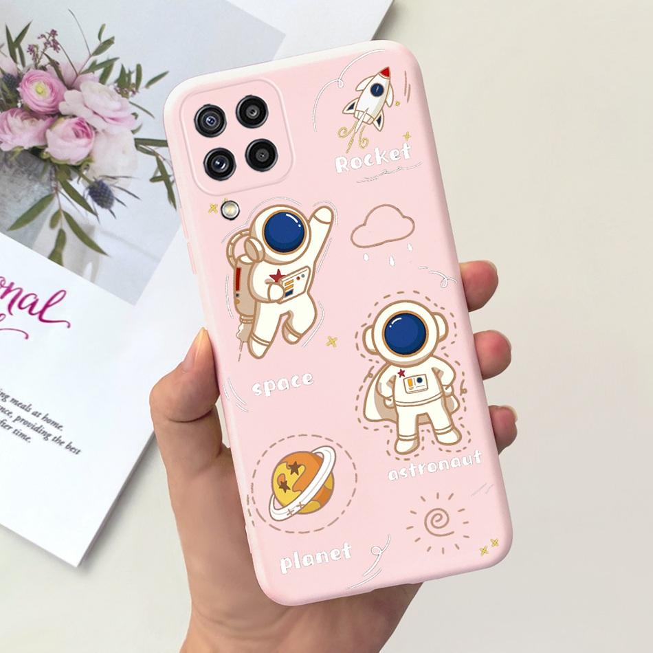 Custodia per Telefono Samsung Galaxy M22 Samsung M22 F22 SM-M225F E225F Gatto Carino Cartone Animato Colore Caramella Silicone Morbido Copertura Posteriore