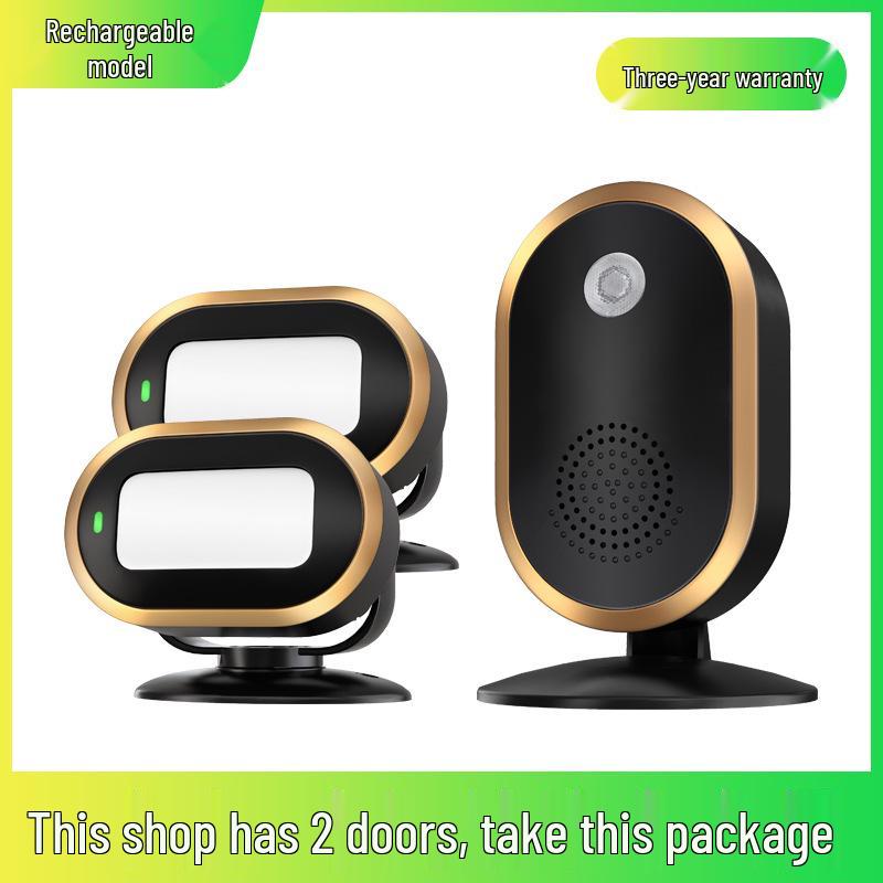 Sensor Store Entrance Alert: Welcomer Anti-theft Alarm and Split Doorbell for Supermarkets.