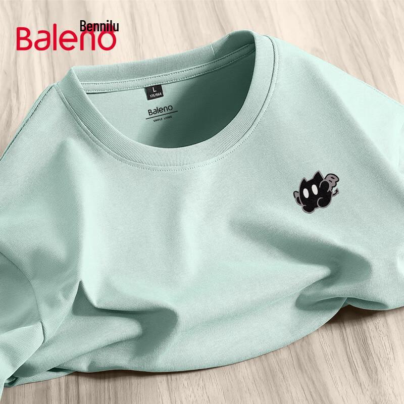 Baleno Men s Heavyweight Cotton Crew Neck Print T-Shirt 4XL