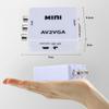 Mini AV2VGA Video Converter Convertor Box AV RCA CVBS to VGA Video Converter Conversor with 3.5mm Audio to PC HDTV
