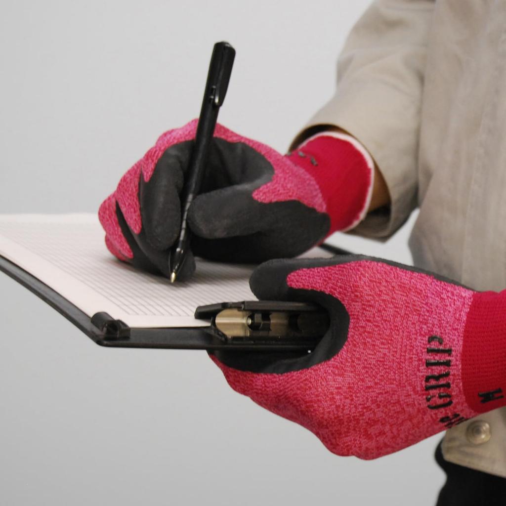 Light Work Showaglove 341 Light Grip 10 Pairs Gloves No. Red, Medium,