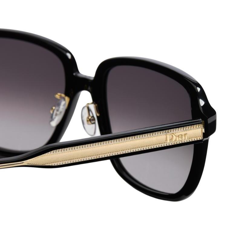 Dior Logo Design Acetate Square Sunglasses Unisex Sunglasses Black DRIBS1FXR_10A1