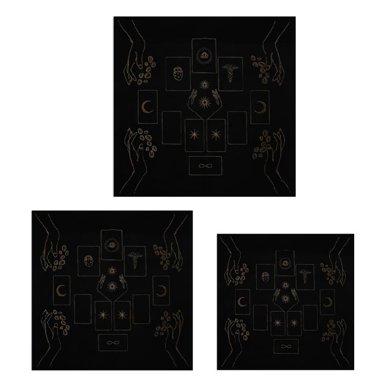 Square Table Cloth Tarot Altar Cloth Board Game Pad Astrological Oracles Pad Table Cover Card Mat Divinations Tablecloth