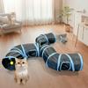 Extended Folding Cat Tunnel Toy Breathable Pet Playing Tube Funny Cat Hideaway  Hideaway