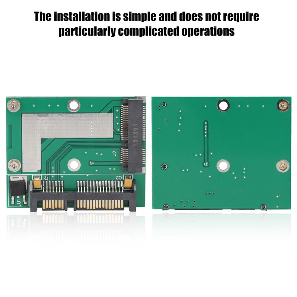 2,5 Zoll mSATA zu SATA3.0 Adapterkarte Plug-and-Play Riser-Karte Schnittstellenkonvertierung