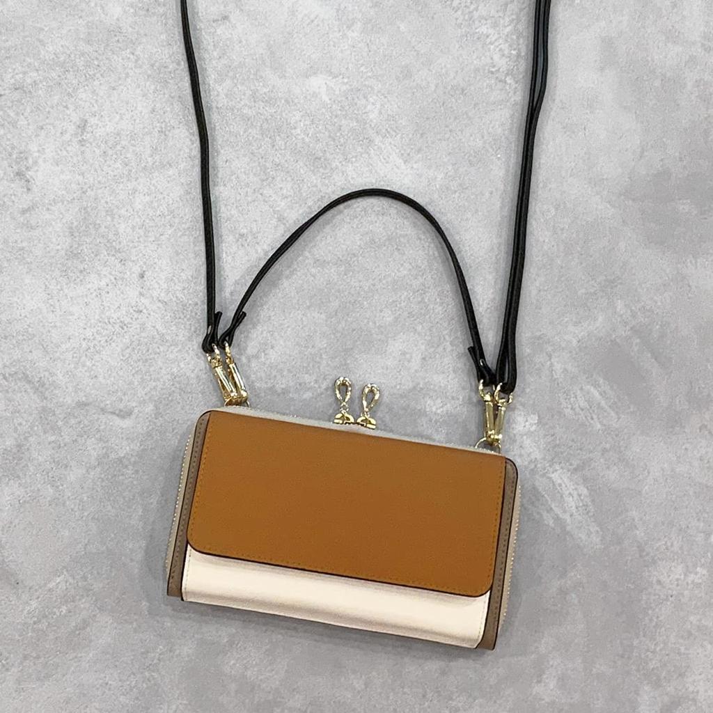 Combination Color Wallet Shoulder Bag CM [Kashkash] 11-00-03830 Women's